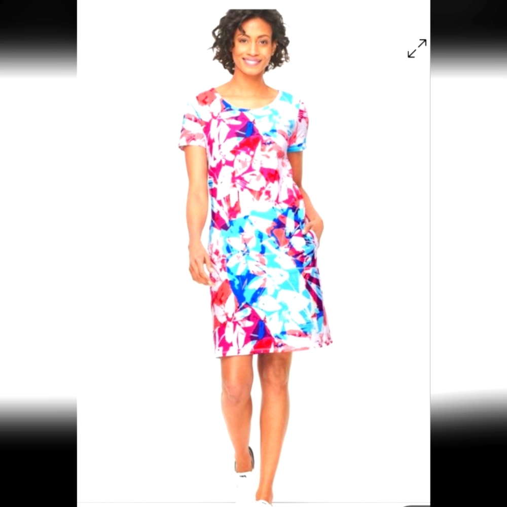 T By Talbots Womens Cozy Crush Dress Large